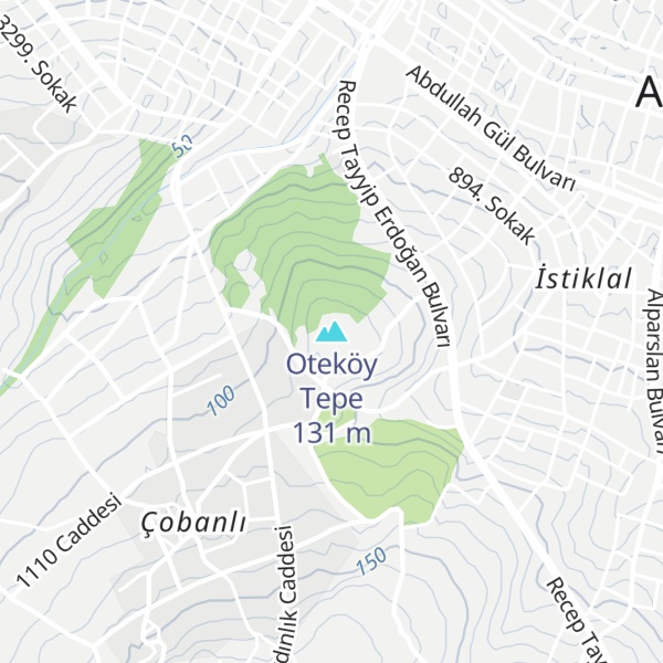 Map of Oteköy Tepe