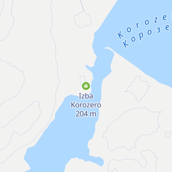 Map of Izba Korozero