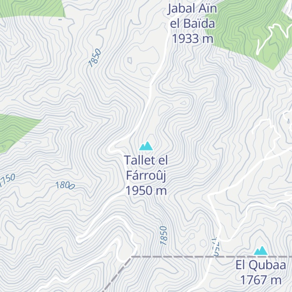 Map of Tallet el Fárroûj