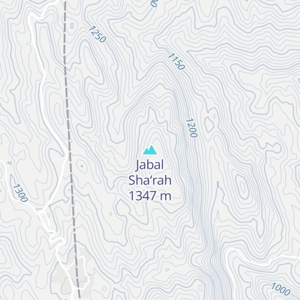 Map of Jabal Sha‘rah