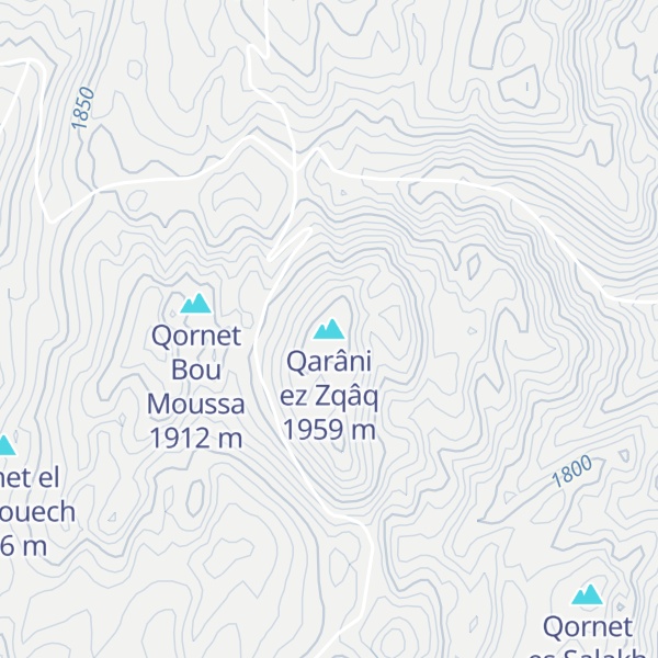 Map of Qarâni ez Zqâq