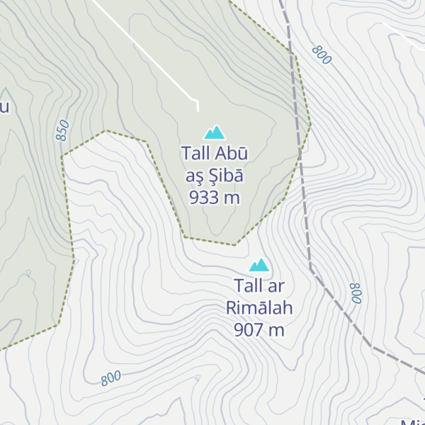 Map of Tall ash Shajarah