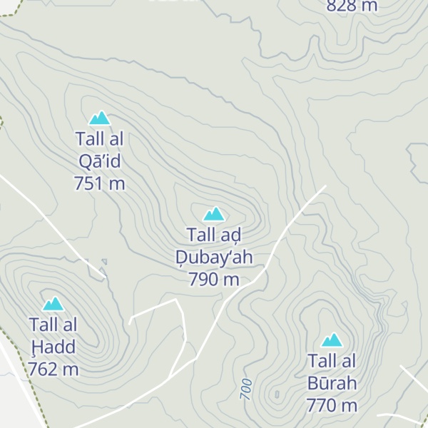 Map of Tall aḑ Ḑubay‘ah
