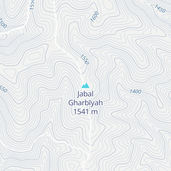 Map of Jabal Gharbīyah