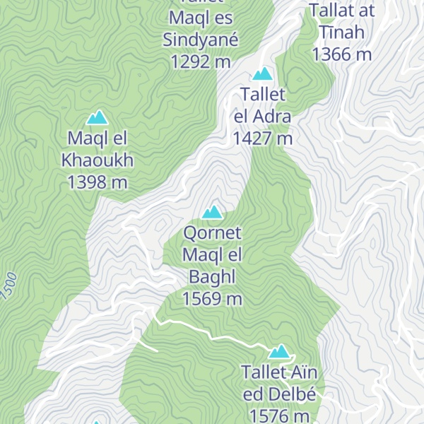 Map of Qornet Maql el Baghl