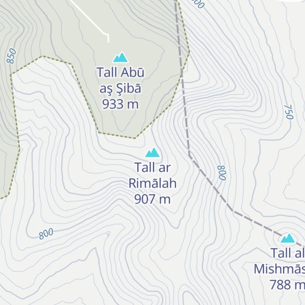 Map of Tall ar Rimālah