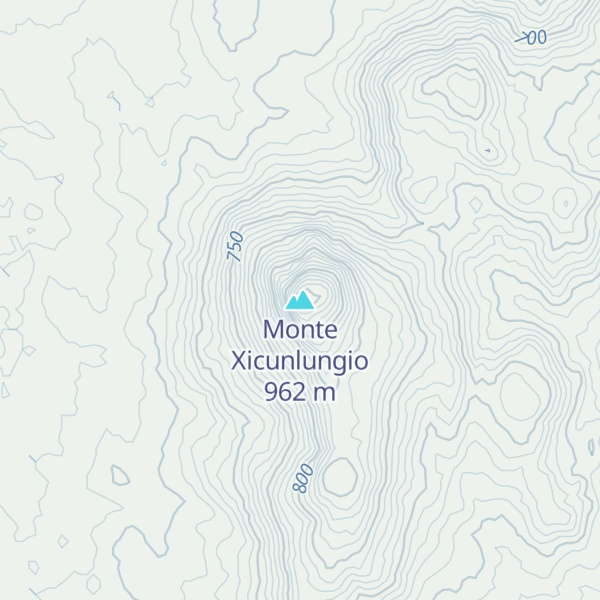 Map of Monte Xicunlungio