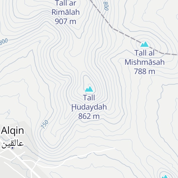 Map of Tall Ḩudaydah