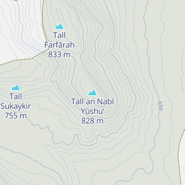 Map of Tall an Nabī Yūshu‘