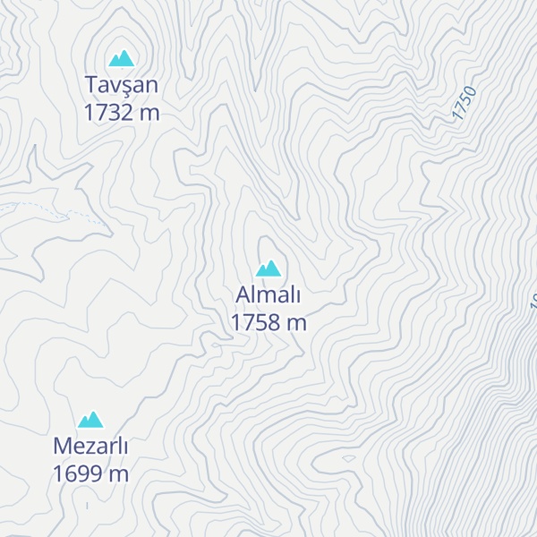 Map of Almalı