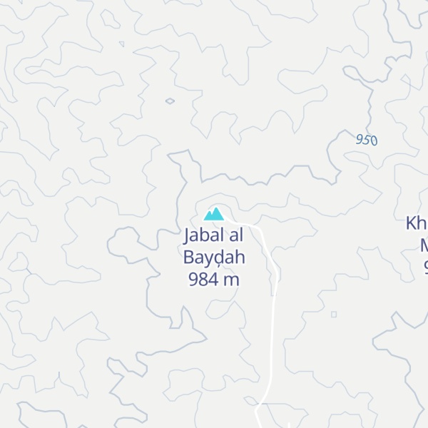 Map of Jabal al Bayḑah