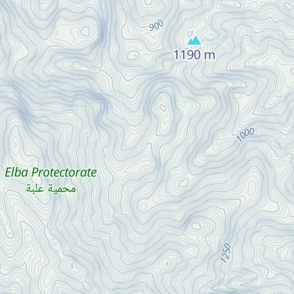 Map of Jabal Shendib
