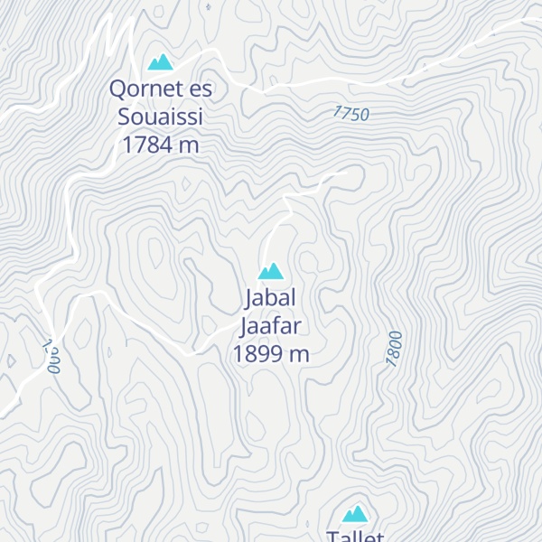 Map of Jabal Jaafar
