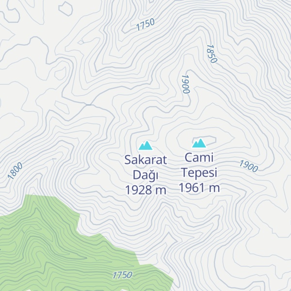 Map of Sakarat Dağı