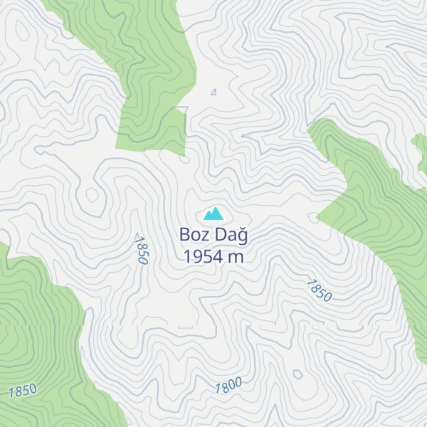 Map of Boz Dağ