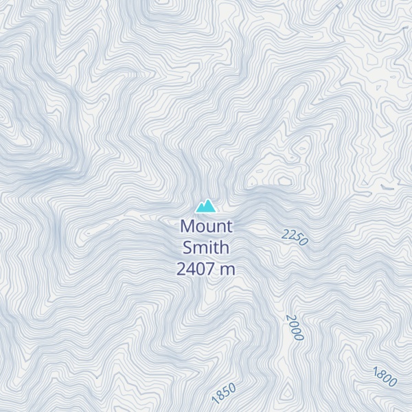 Map of Mount Smith