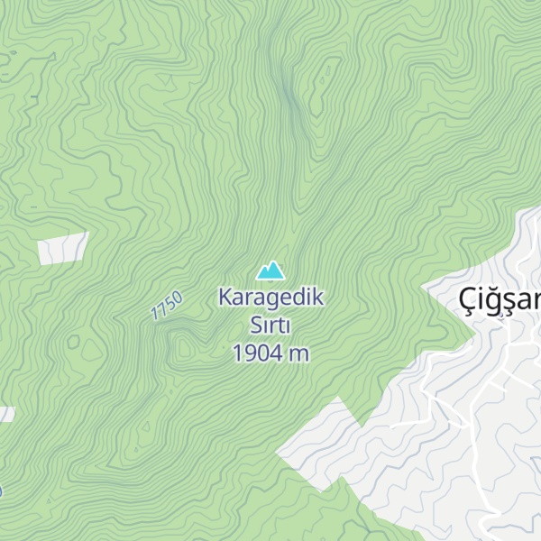 Map of Karagedik Sırtı