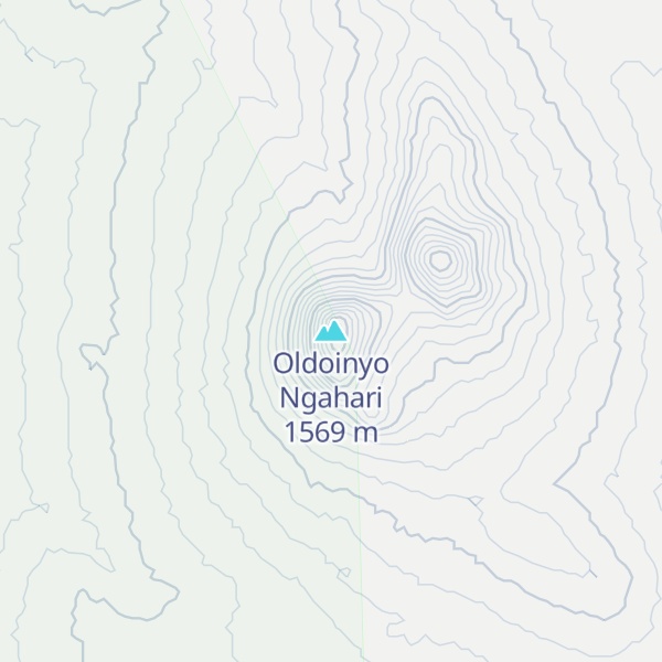 Map of Oldoinyo Ngahari