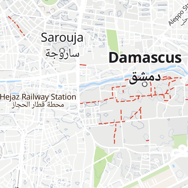 Map of Citadel of Damascus