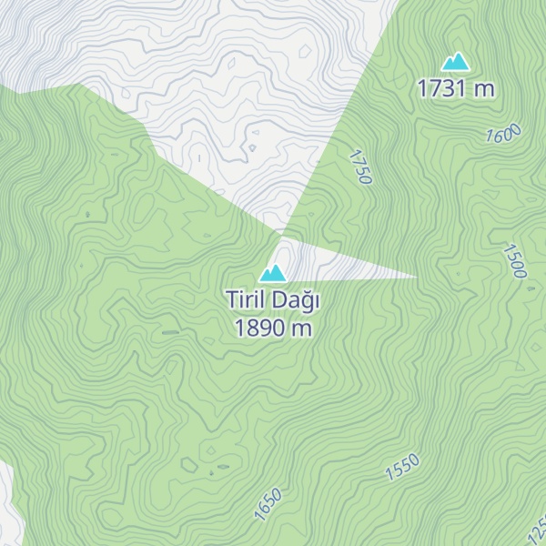 Map of Tiril Dağı