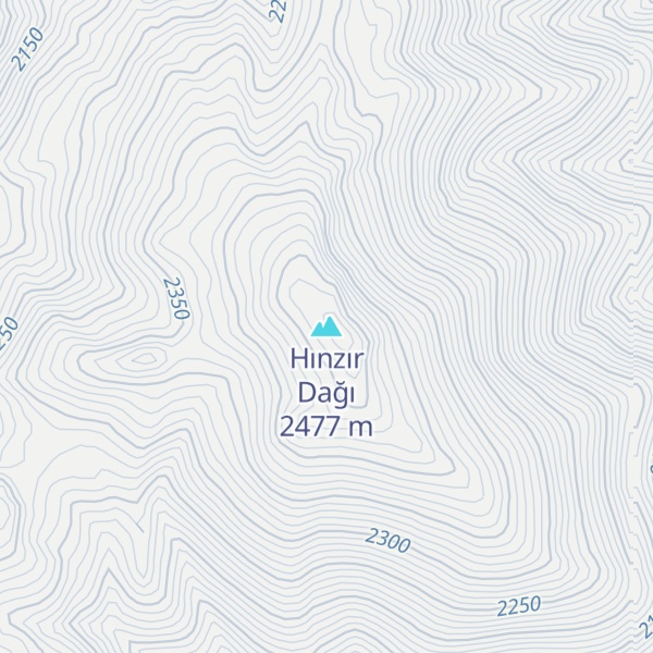 Map of Hınzır Dağı