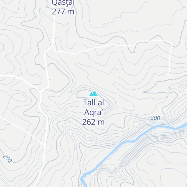 Map of Tall al Aqra‘