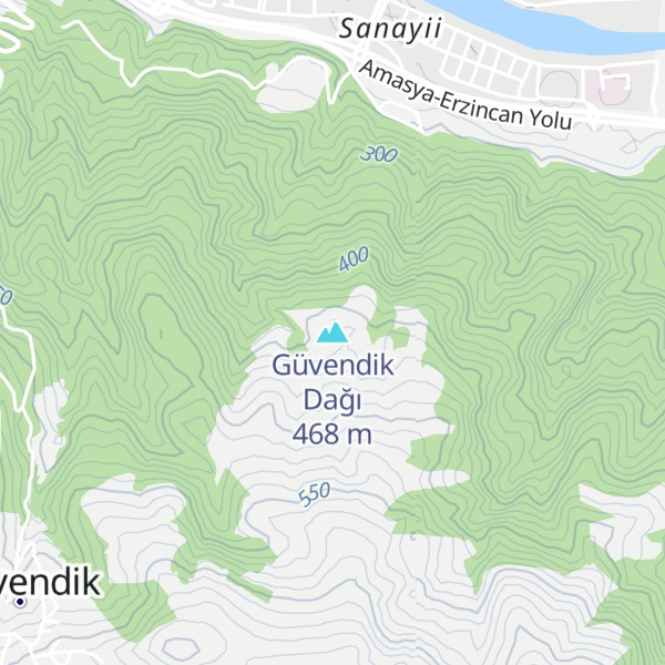 Map of Güvendik Dağı