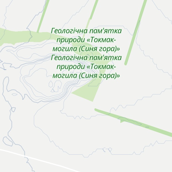 Map of Hora Mohyla-Tokmak