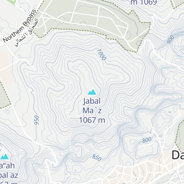 Map of Jabal Ma`z