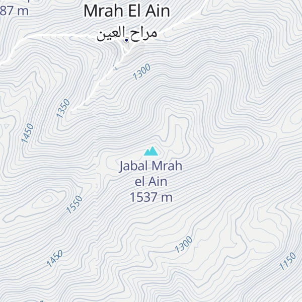Map of Jabal Mrah el Ain