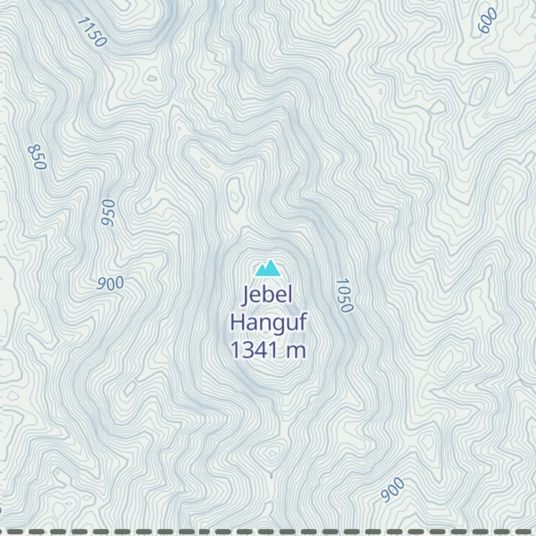 Map of Jebel Hanguf