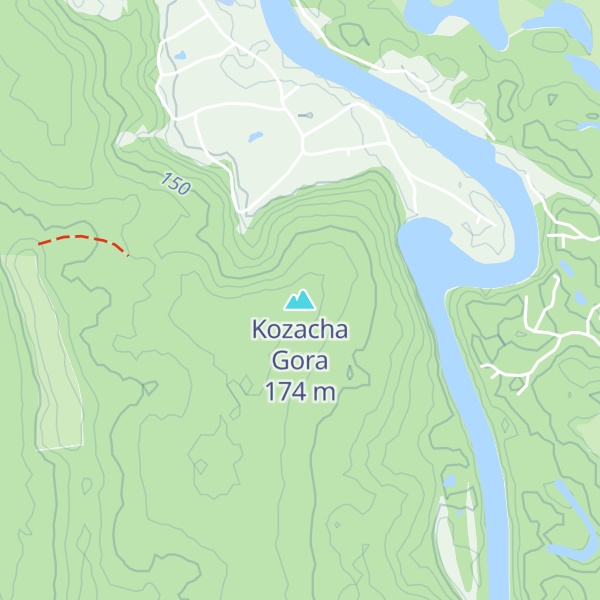 Map of Kozacha Gora