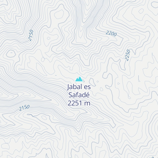 Map of Jabal es Safadé