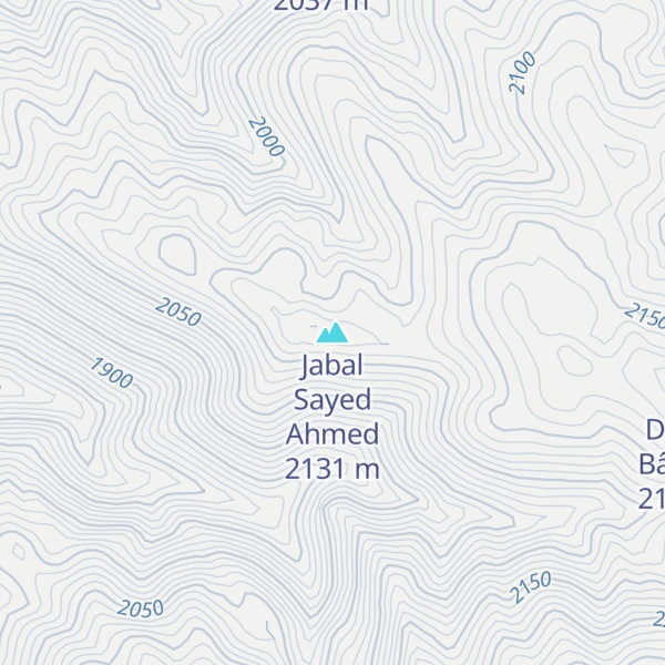 Map of Jabal Sayed Ahmed
