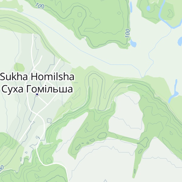 Map of Kam'yane Gorodish'e