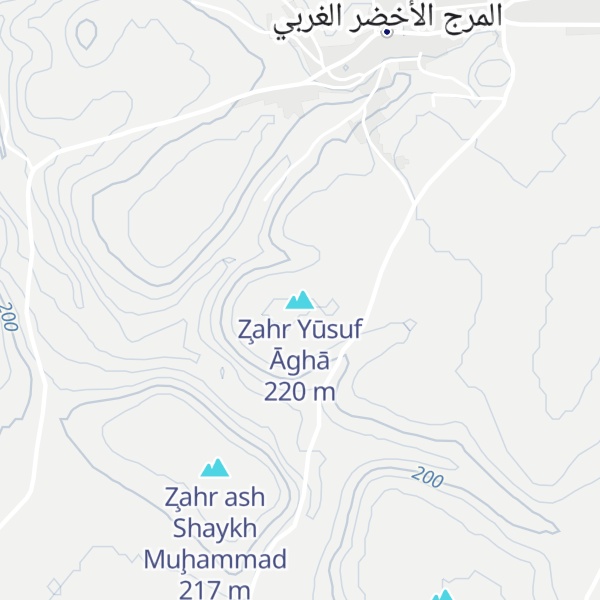 Map of Z̧ahr Yūsuf Āghā