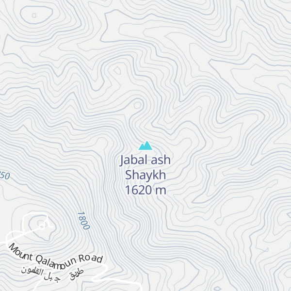 Map of Jabal ash Shaykh