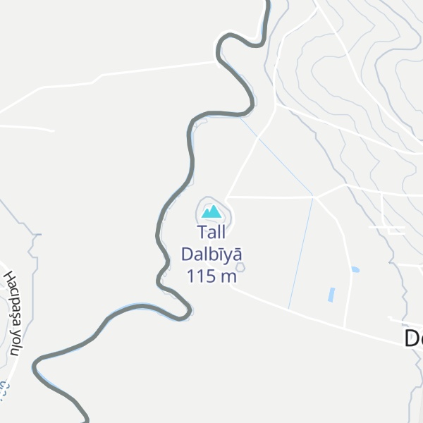 Map of Tall Dalbīyā
