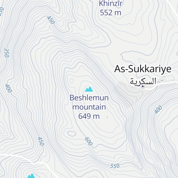 Map of Beshlemun mountain