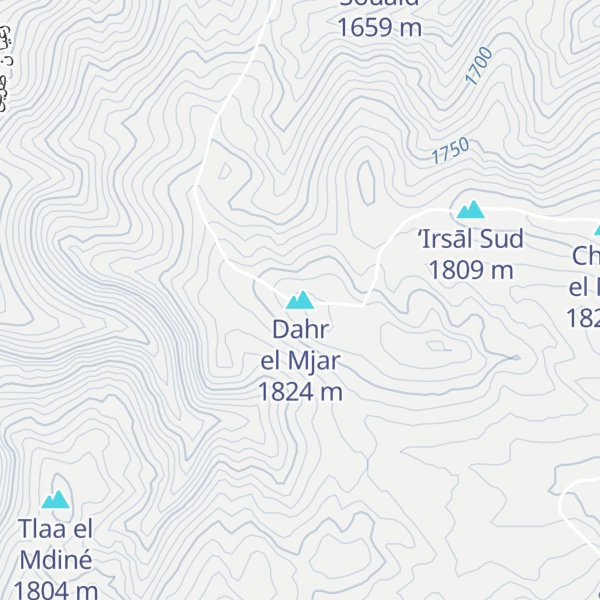 Map of Dahr el Mjar