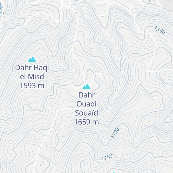 Map of Dahr Ouadi Souaïd