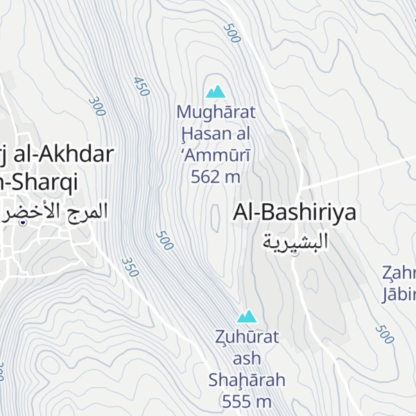 Map of Mughr al Jaţal