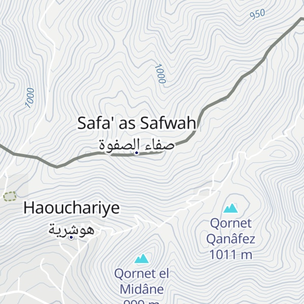 Map of Jabal az Za`tar
