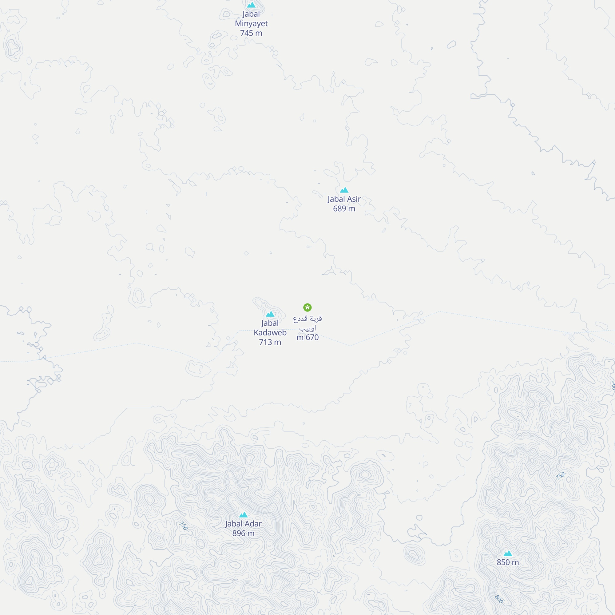 قرية قددع اوييب map