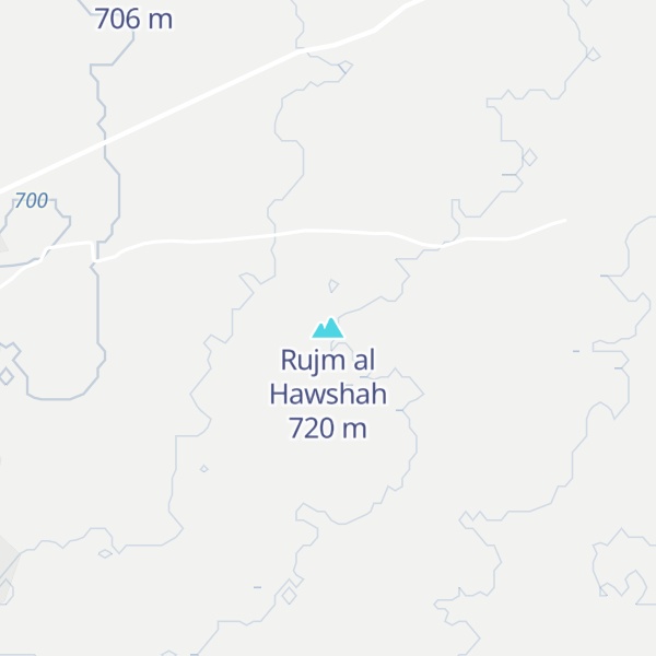 Map of Rujm al Hawshah