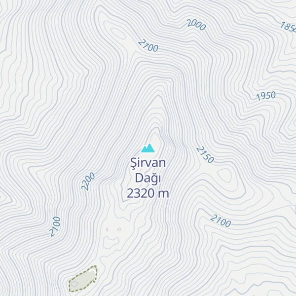 Map of Şirvan Dağı