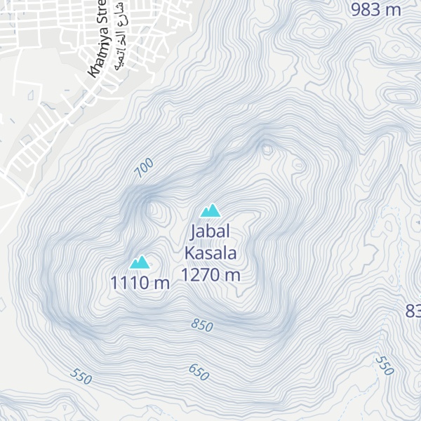 Map of Jabal Kasala