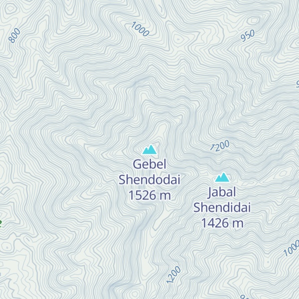 Map of Gebel Shendodai