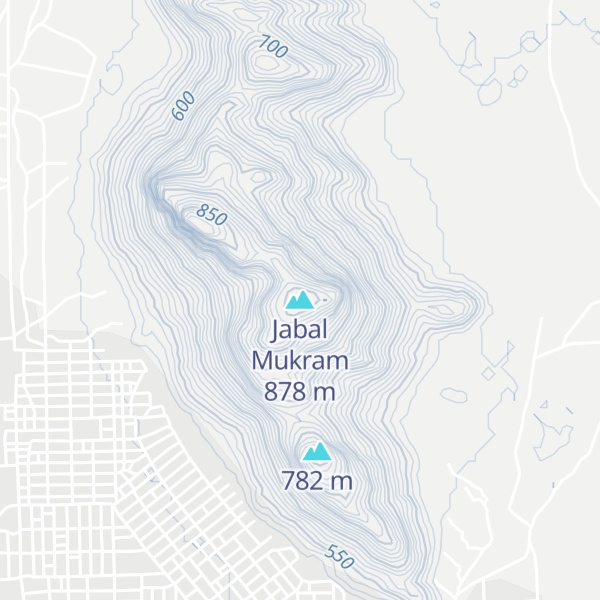 Map of Jabal Mukram