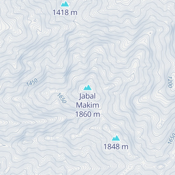 Map of Jabal Makim